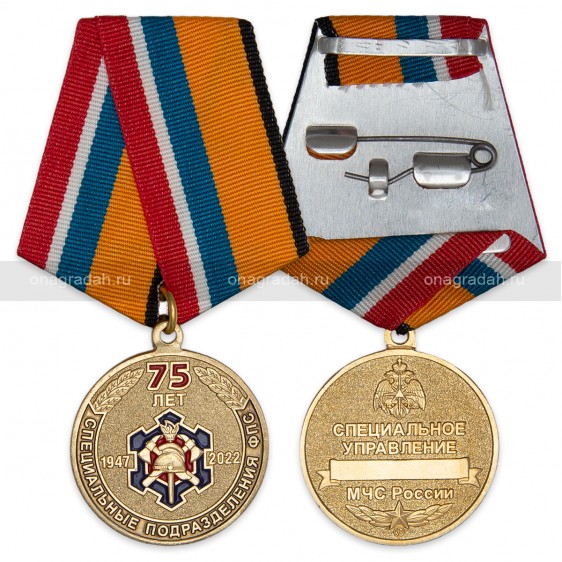 Медаль 75 лет специальным подразделениям ФПС