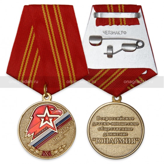 Медаль 10 лет Юнармии